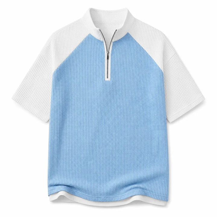Nicholas Knit Polo Shirt - Color:Light Blue;Size:S