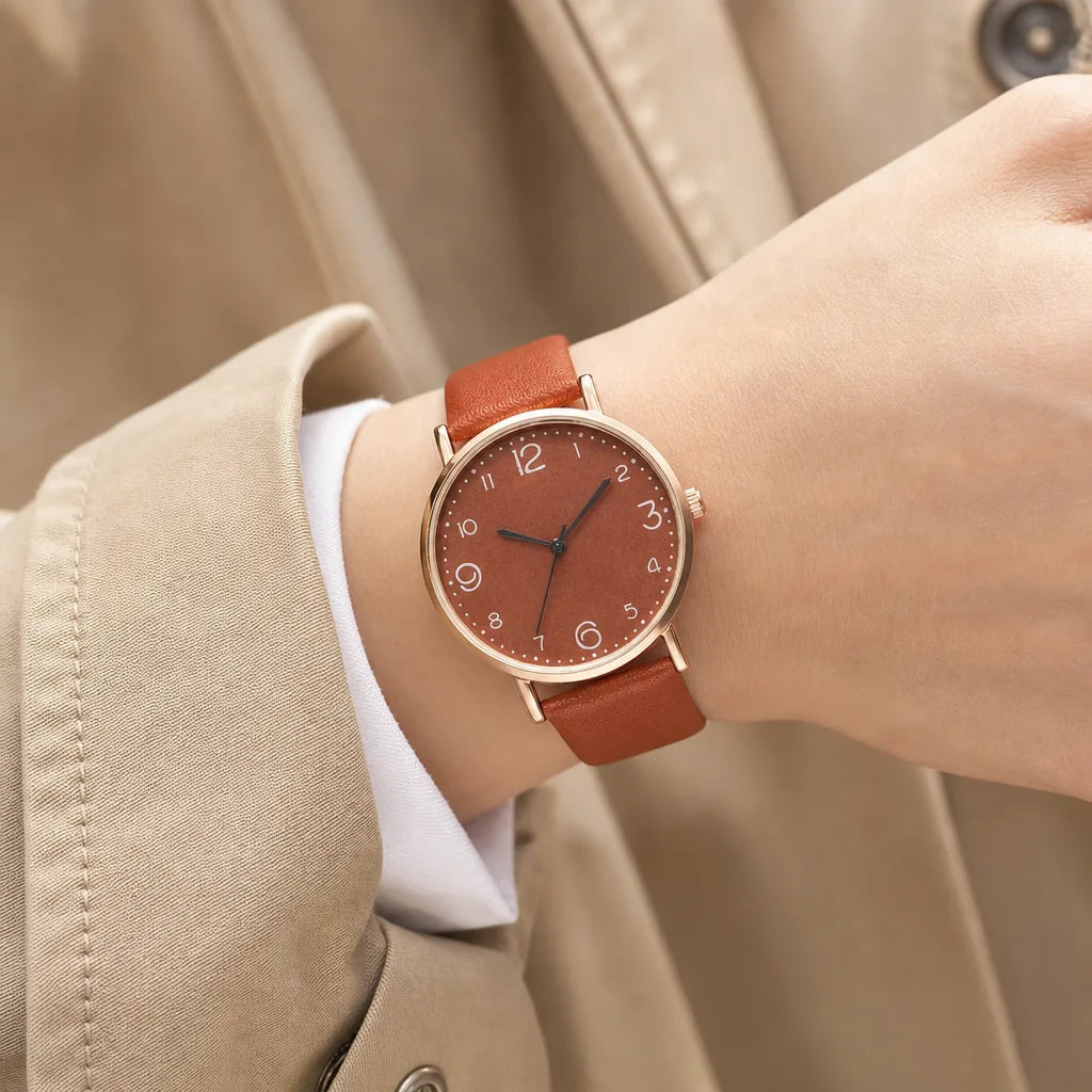 Women's Brown Monroe Minimal Quartz Watch