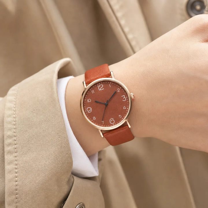 Women's Brown Monroe Minimal Quartz Watch