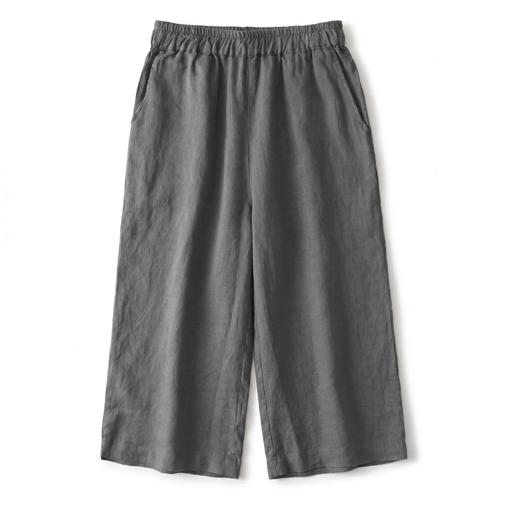 Noelle  Culottes Pants  - Color:Gray;Size:S