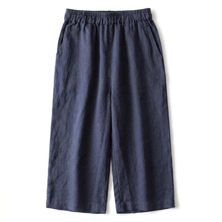 Noelle  Culottes Pants  - Color:Navy;Size:S