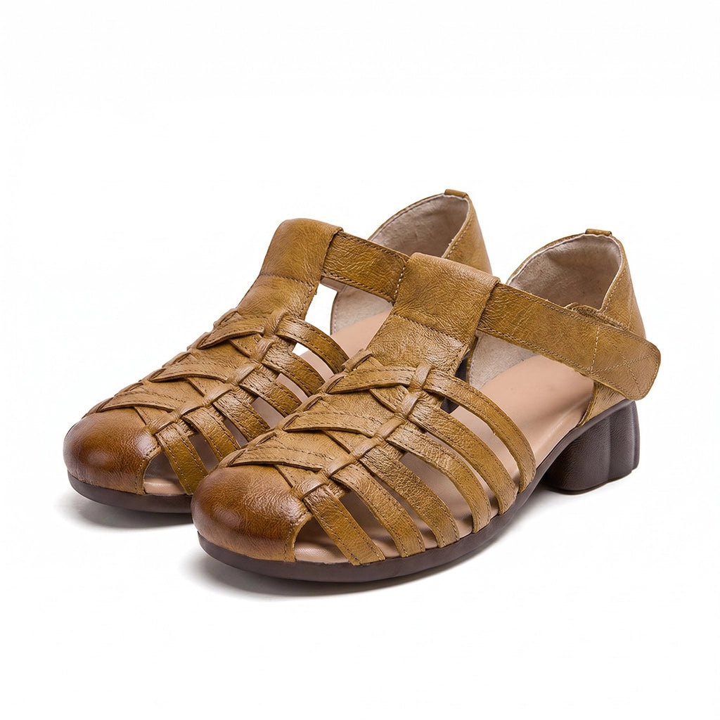 Nora Open Sandals - Color:Yellow;Size:35