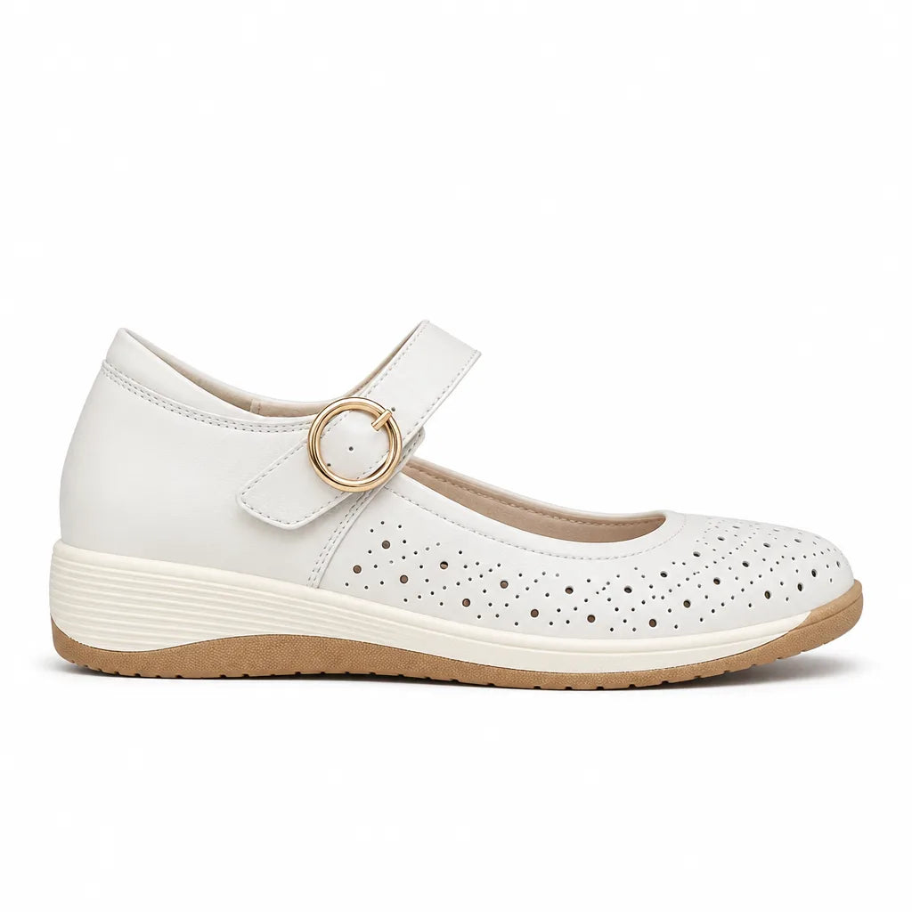 Women's Beige Ogden Platform Strap Sandals