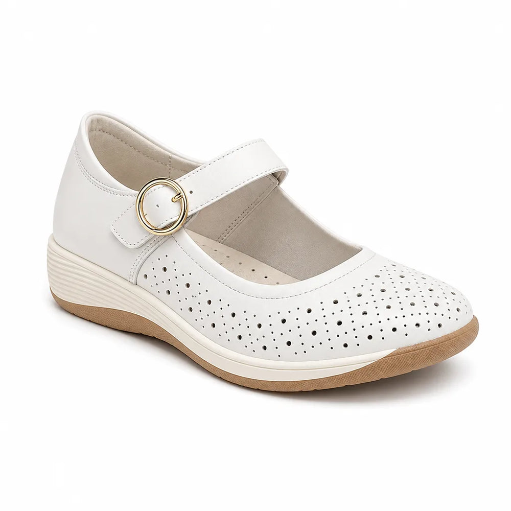 Women's Beige Ogden Platform Strap Sandals