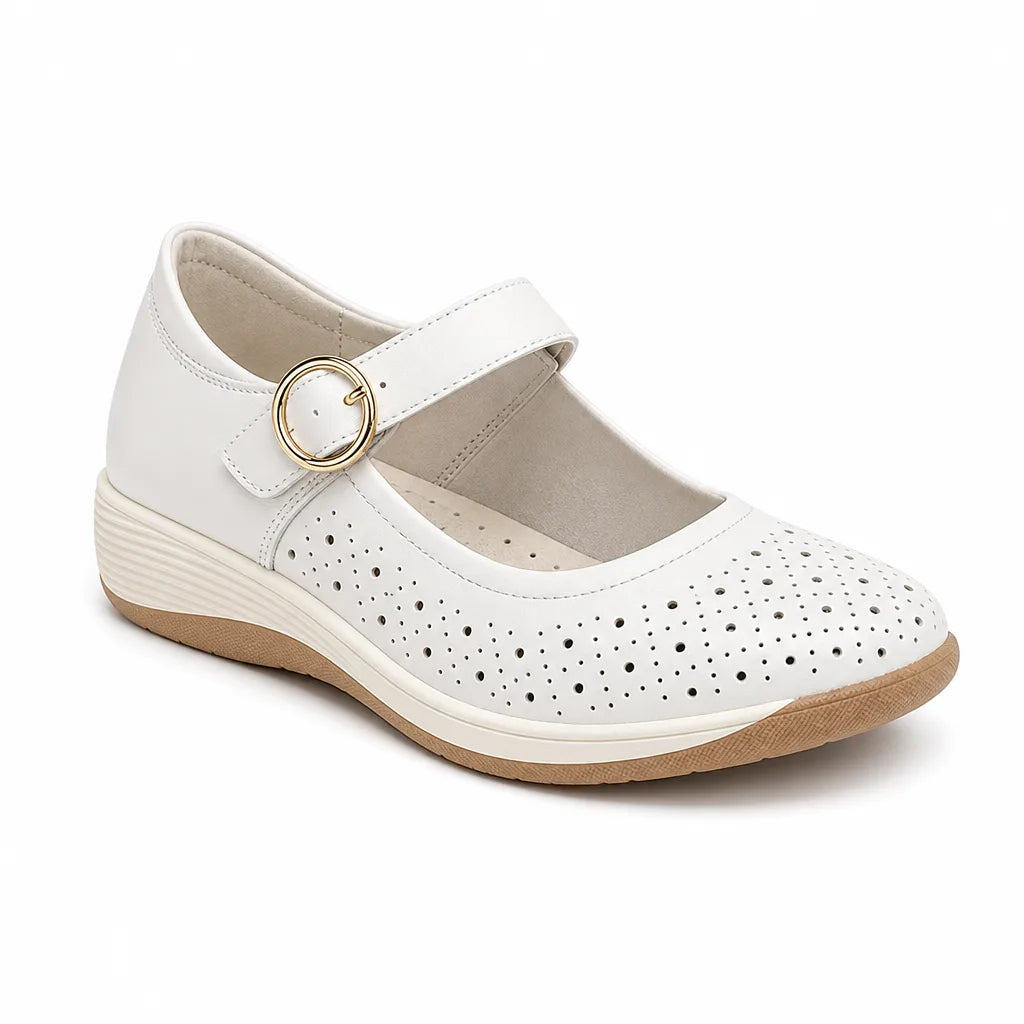 Women's Beige Ogden Platform Strap Sandals
