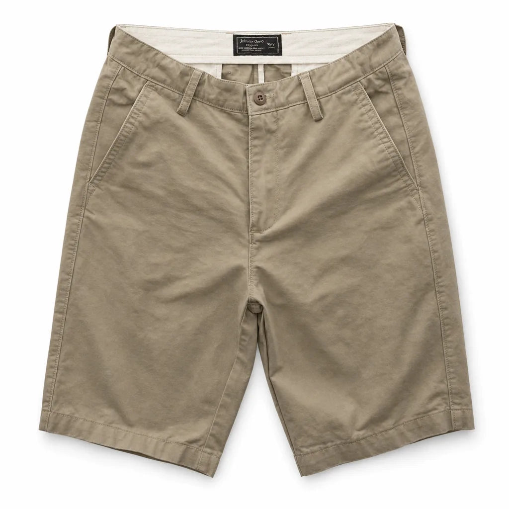 Oliver Cotton Chino Shorts - Color:Beige;Size:XS