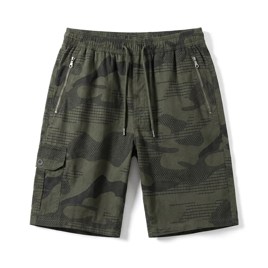 Owen Cotton Cargo Shorts - Color:Army Green;Size:M