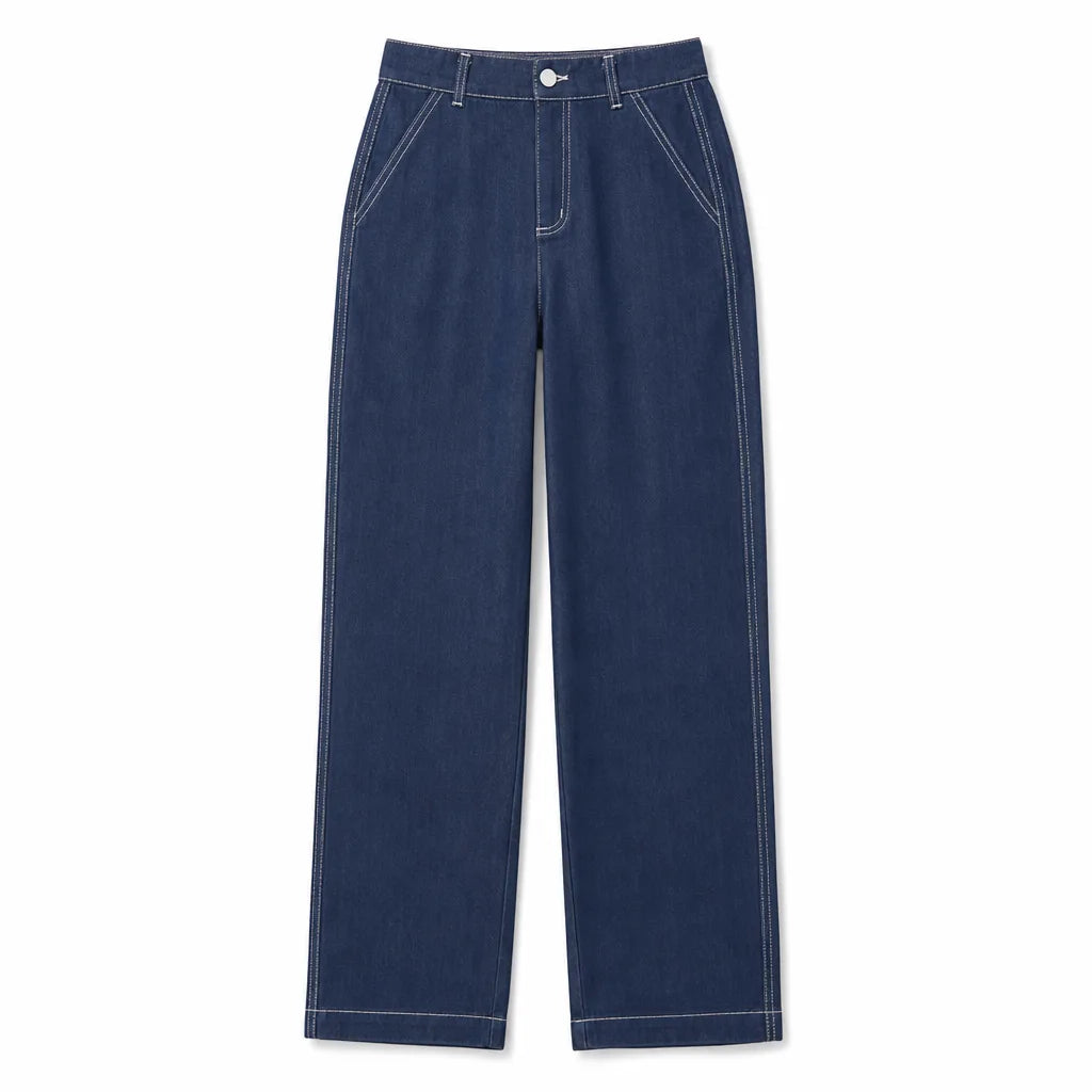 Penelope Tapered Jeans - Color:Blue;Size:26