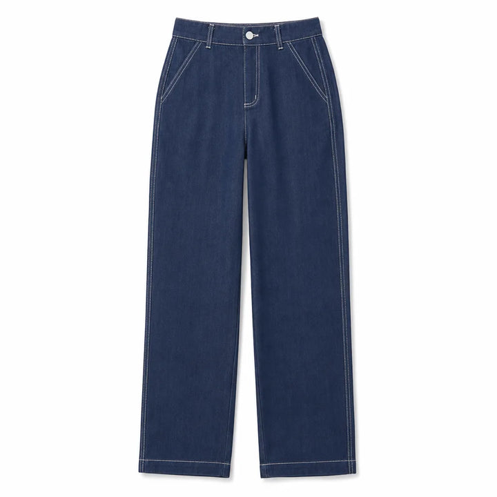 Penelope Tapered Jeans - Color:Blue;Size:26