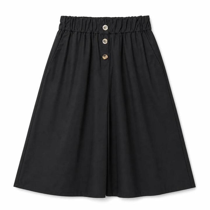 Penelope Wide-Leg Shorts - Color:Black;Size:S