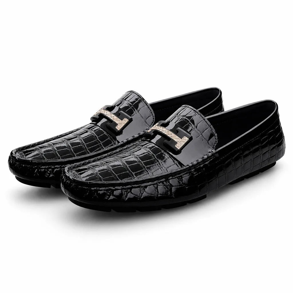 Preston Python Loafers - Color:Brown;Size:38