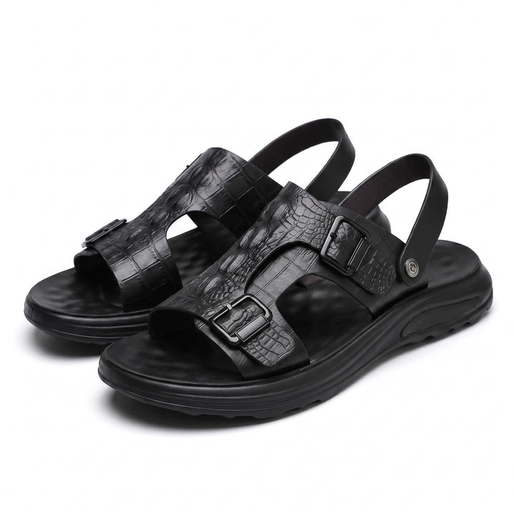 Prince River Sandals - Color:Black;Size:40