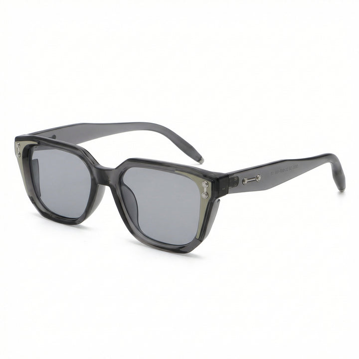 Rafferty Navigator Frame Shades - Color:C3 Translucent Grey & Matte Cream / Light Grey Lens