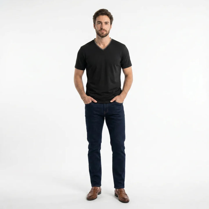 Men's 5126 Black Randolph Cotton Crewneck T-Shirt