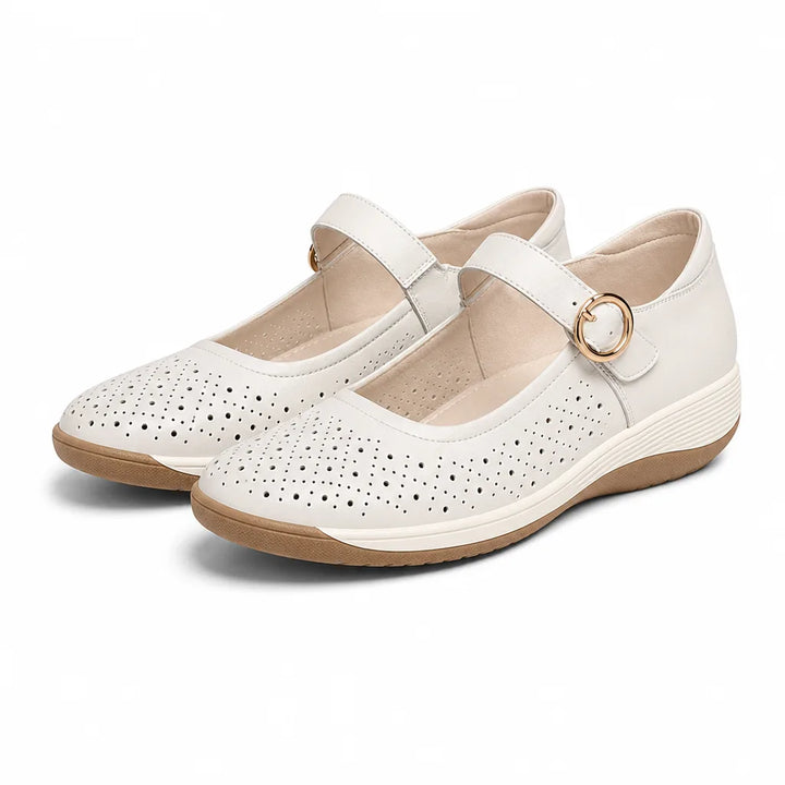 Ruby Platform Sandals - Color:White;Size:36