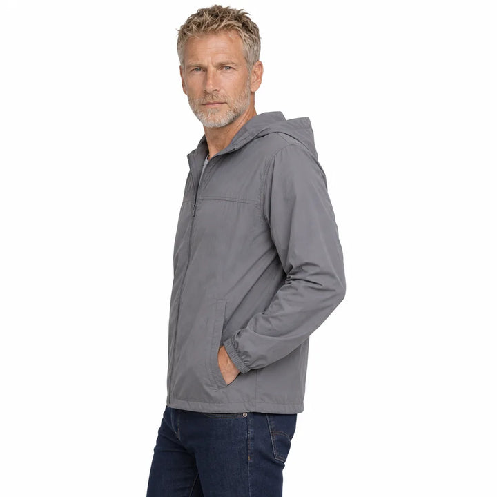 Men's Gray Bowen Hooded Sun Jacket