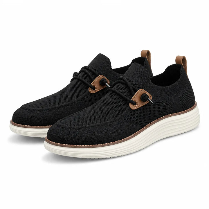 Samuel Mesh Knit Loafers - Color:Black;Size:39