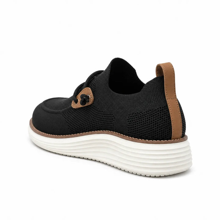 Black Clementine Mesh Knit Loafers 2