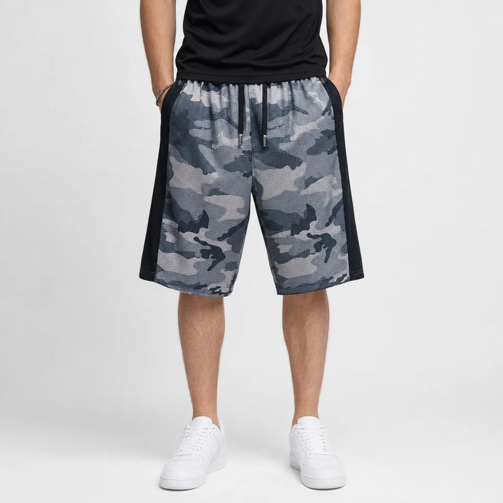 Men's Camo Army Green Brewster Mesh Sport Shorts
