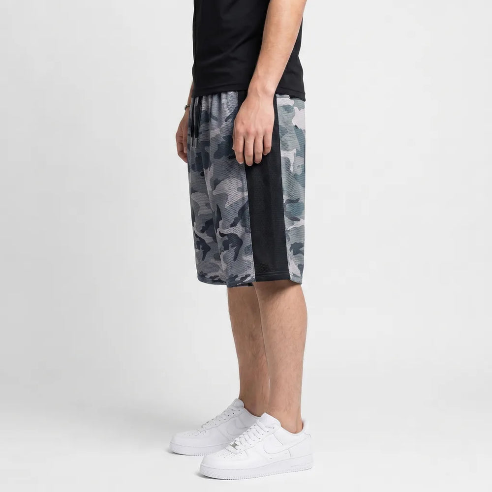 Men's Camo Army Green Brewster Mesh Sport Shorts