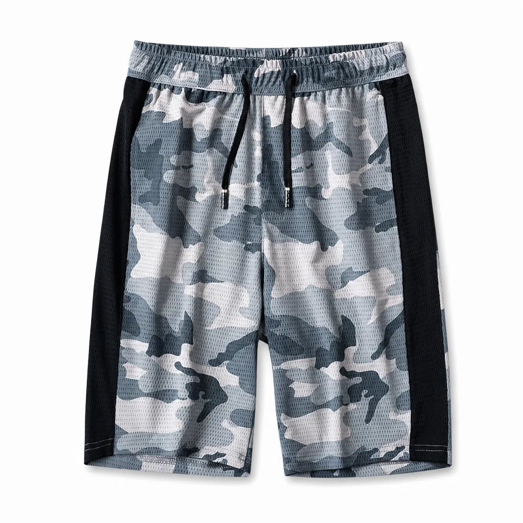 Samuel Mesh Sport Shorts - Color:Camo Army Green;Size:S