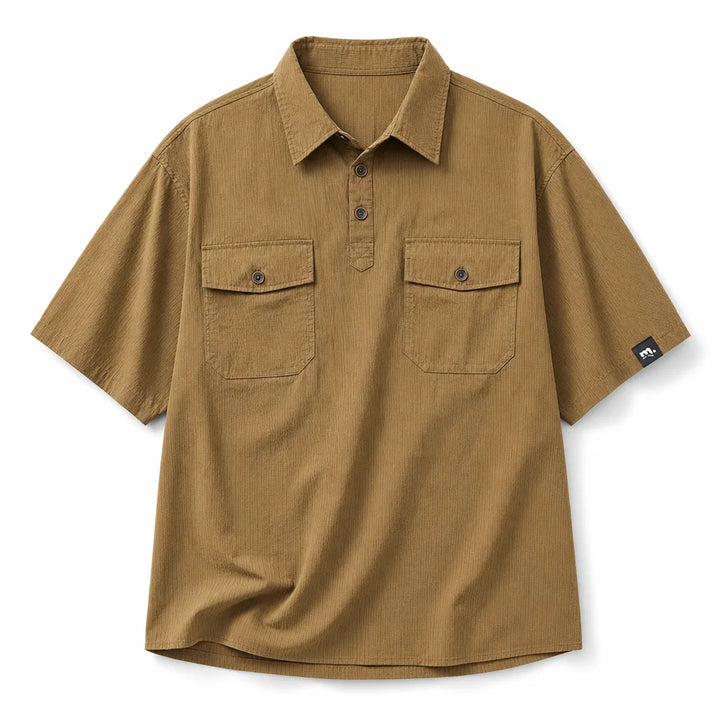 Samuel Polo Shirt - Color:Brown;Size:S