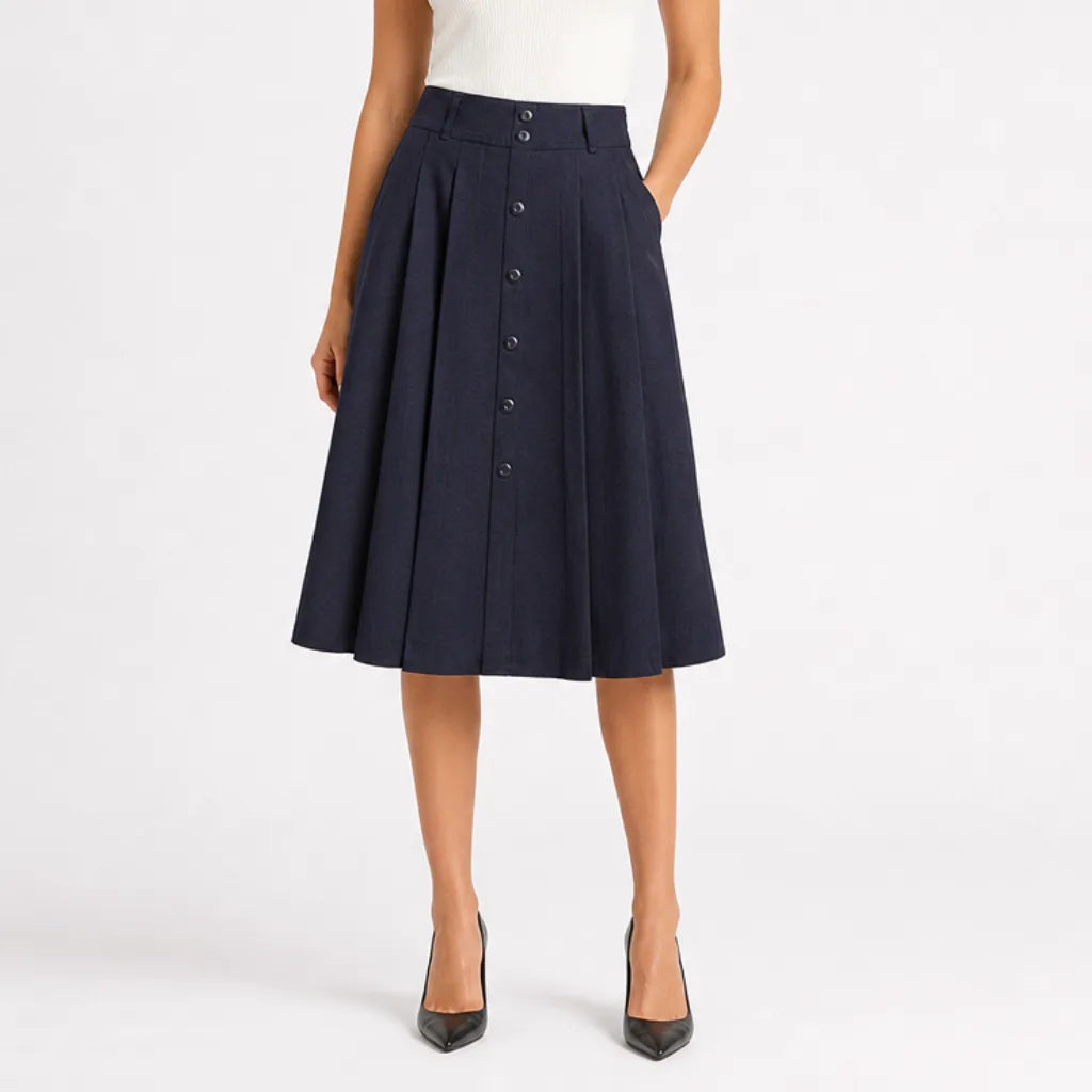 Women's Corwin Pleated Midi Skirt