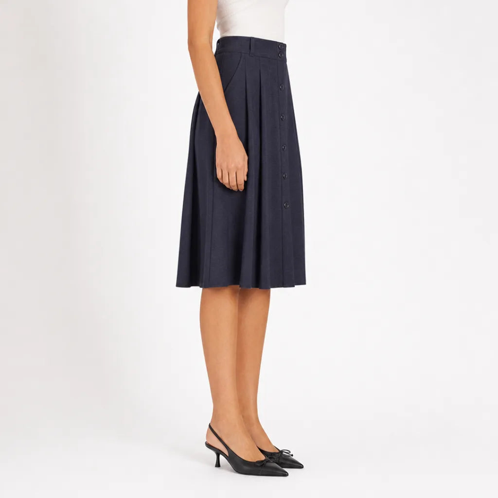 Women's Corwin Pleated Midi Skirt