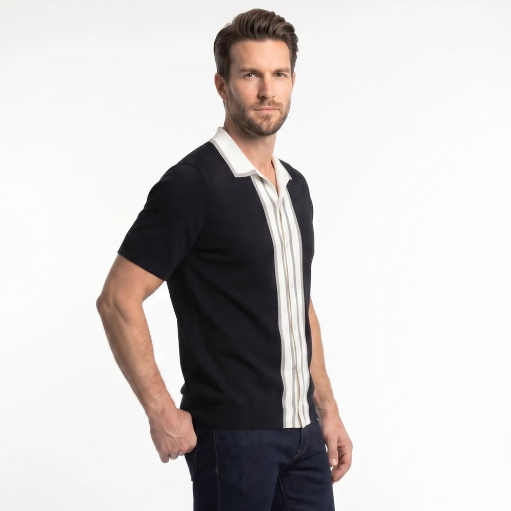 Louise Contrast Knit Polo