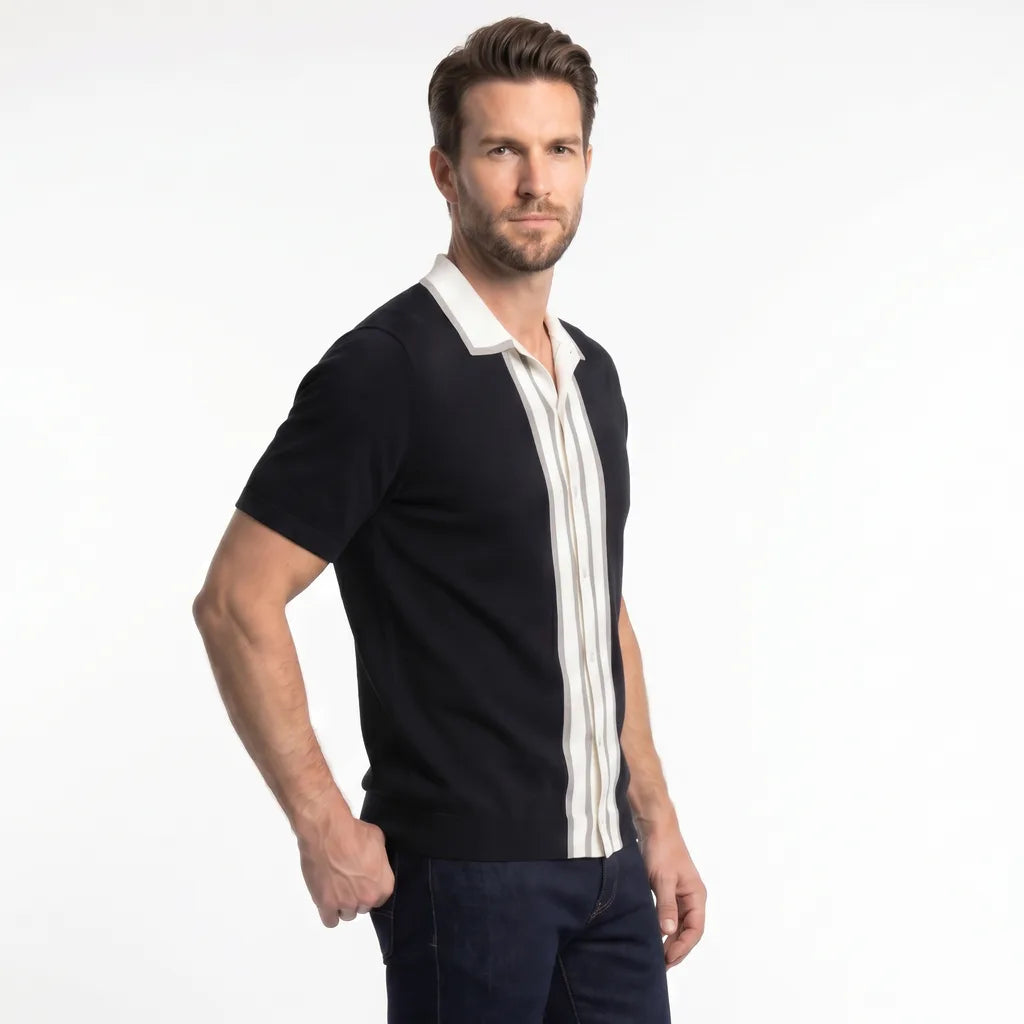 Louise Contrast Knit Polo