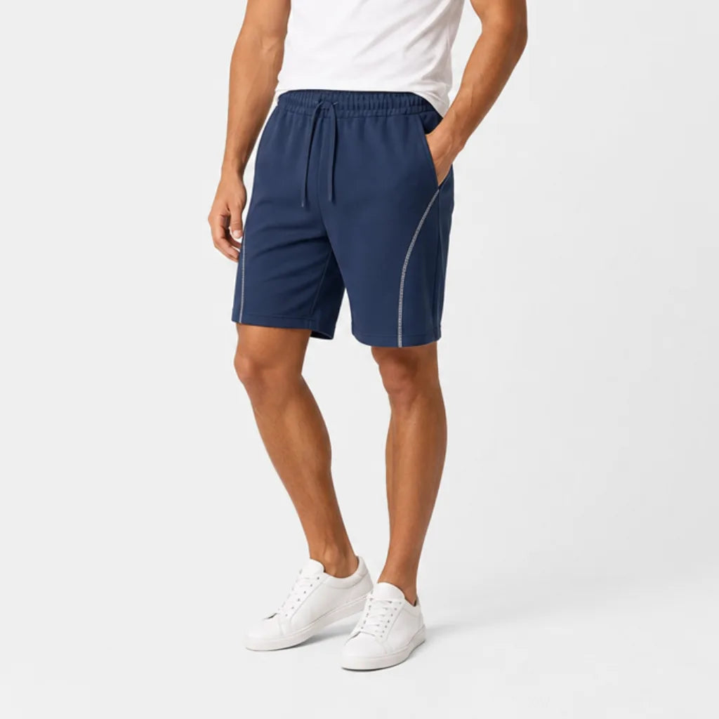 Men's Orion Paneled Cotton Shorts