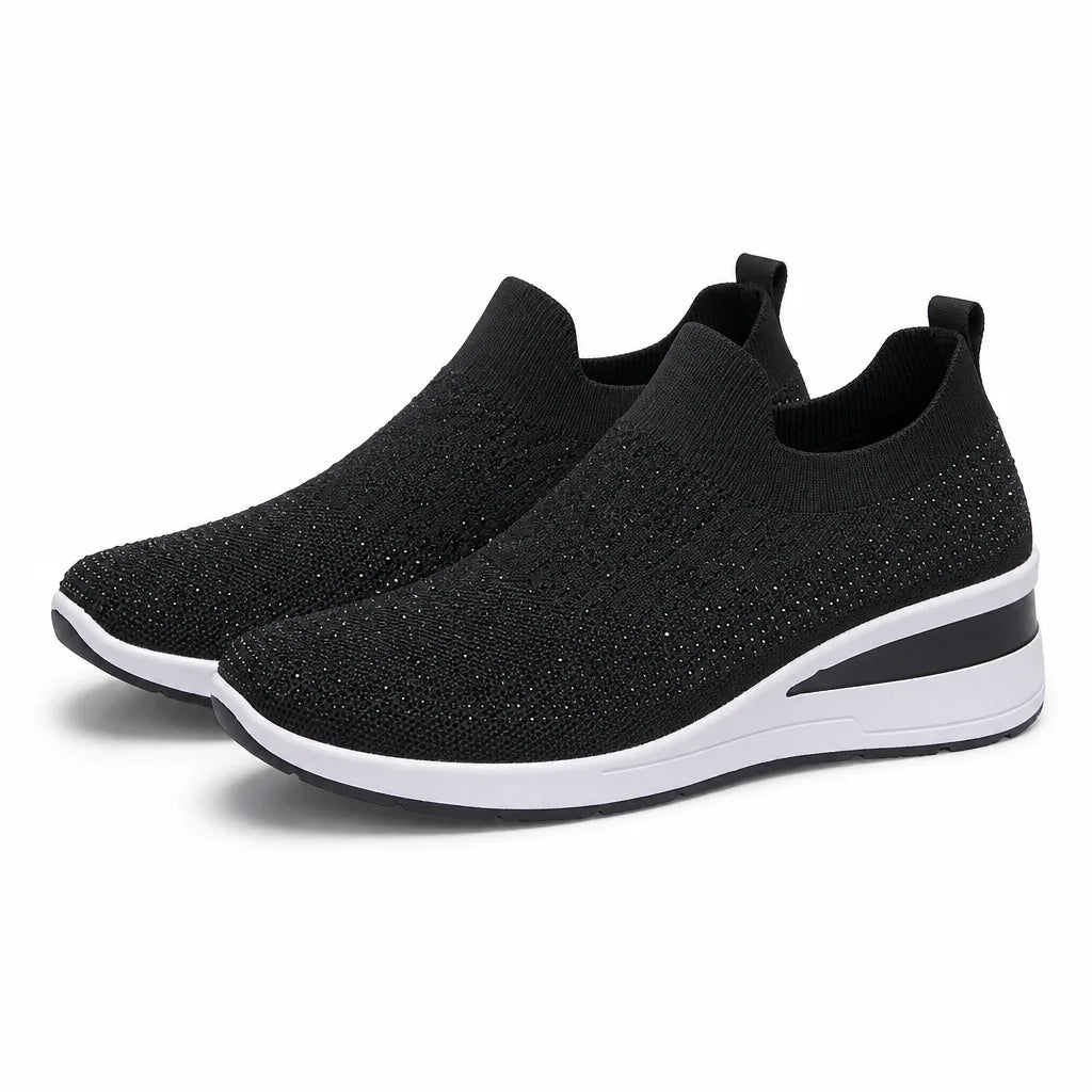 Selena Sock Sneakers - Color:Black;Size:36