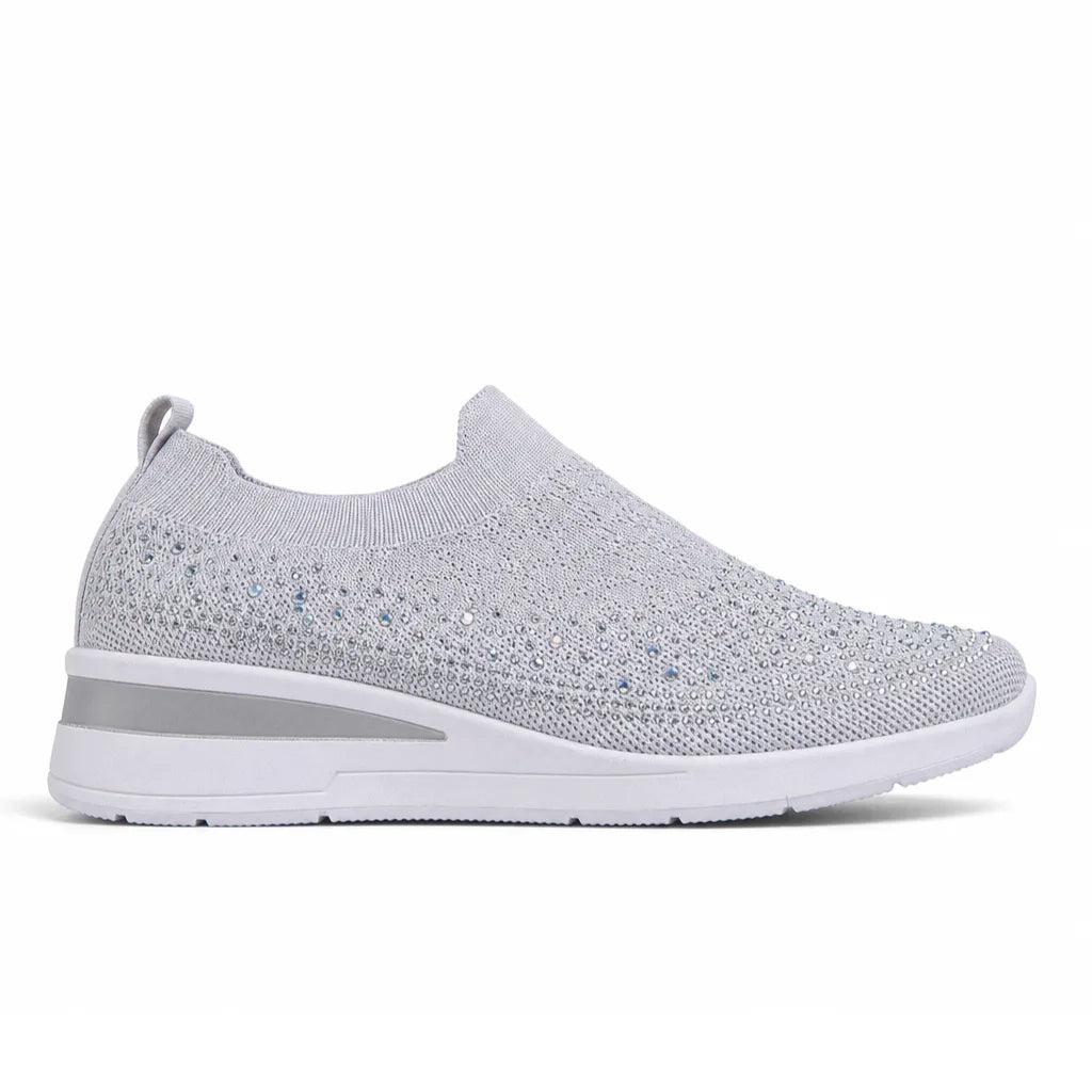 Women's Laurent Rhinestone Sock Sneakers