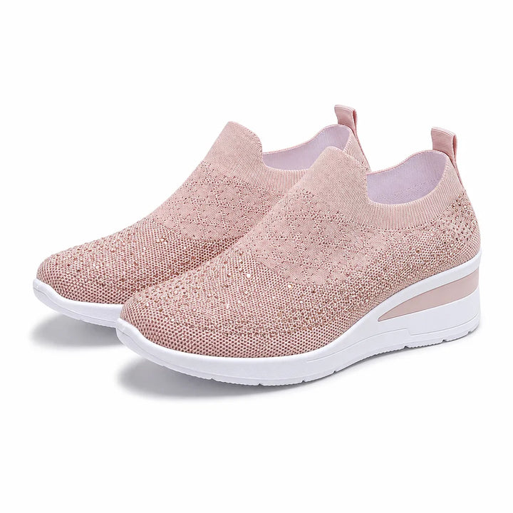 Selena Sock Sneakers - Color:Pink;Size:36