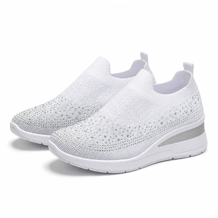 Selena Sock Sneakers - Color:White;Size:36