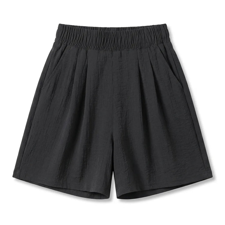 Selene Wide Leg Shorts - Color:Black;Size:M