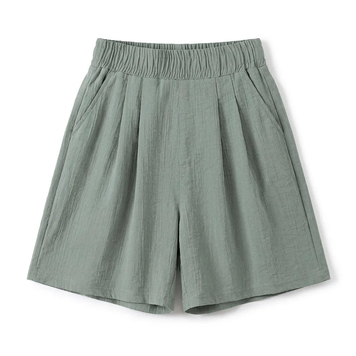 Selene Wide Leg Shorts - Color:Gray;Size:M