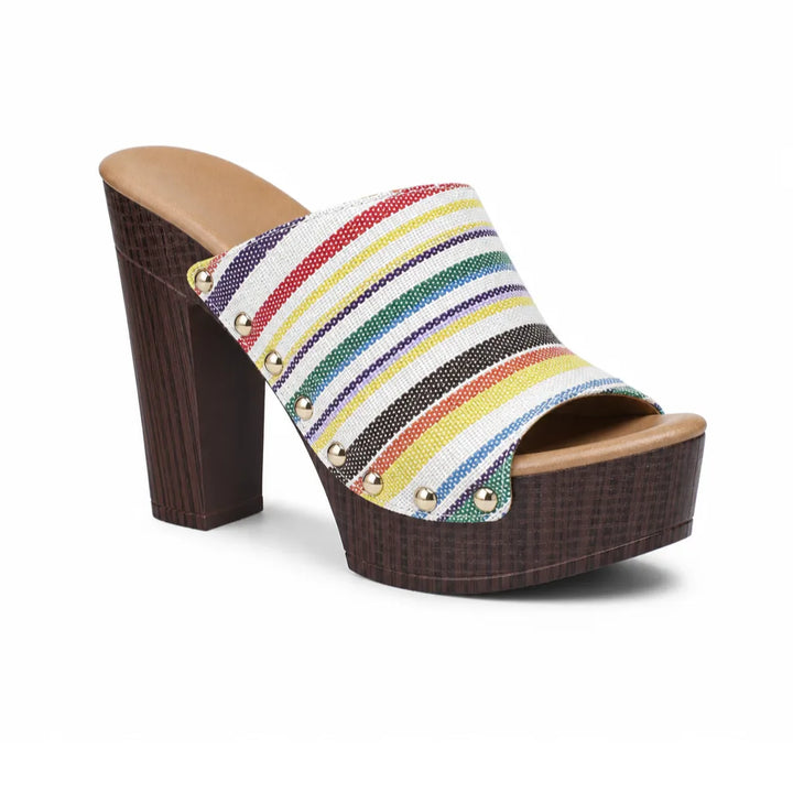 Women's Gatsby Striped Platform Mules
