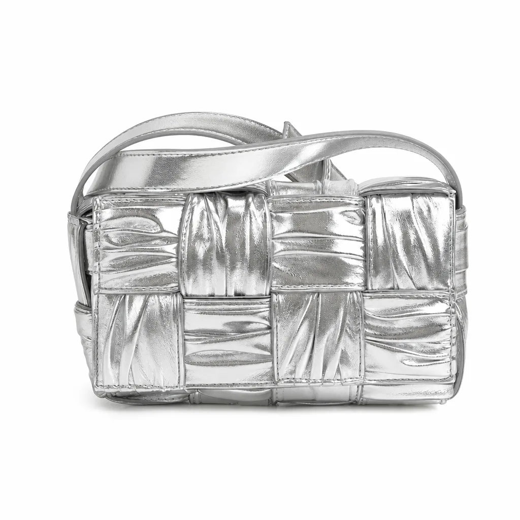 Serena Woven Pillow Bag (Copy) - Color:Gray