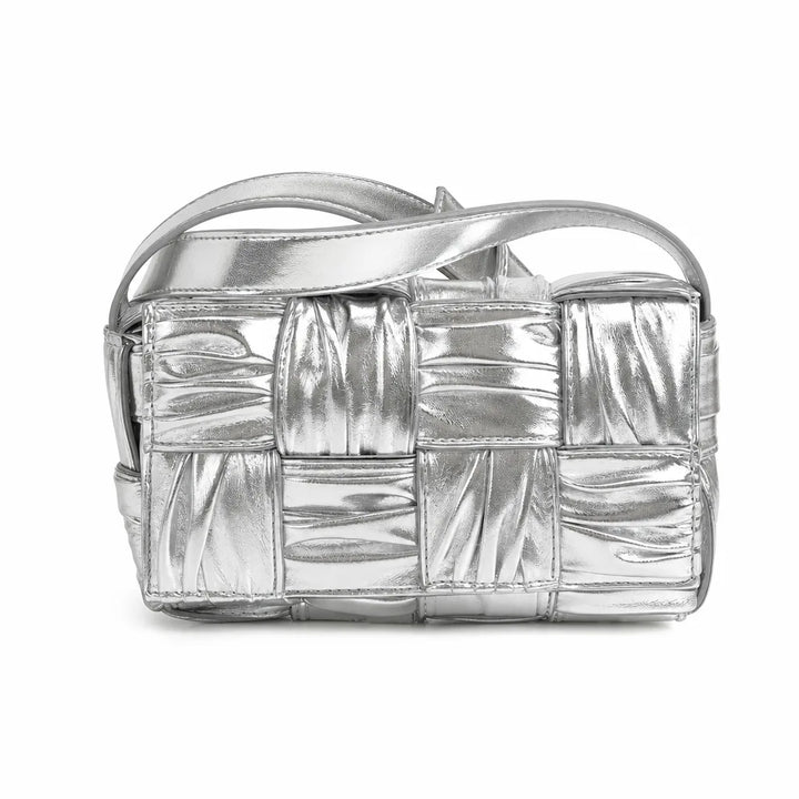 Serena Woven Pillow Bag (Copy) - Color:Gray