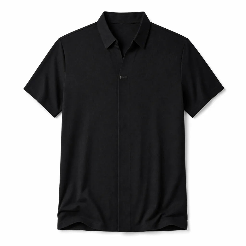 Sinclair Seamless Polo Shirt - Color:Black;Size:S