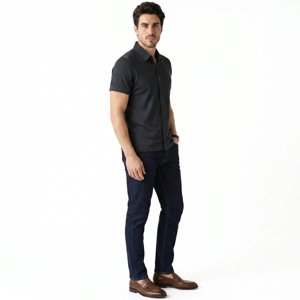 Men's Dark Gray Sinclair Seamless Polo Shirt