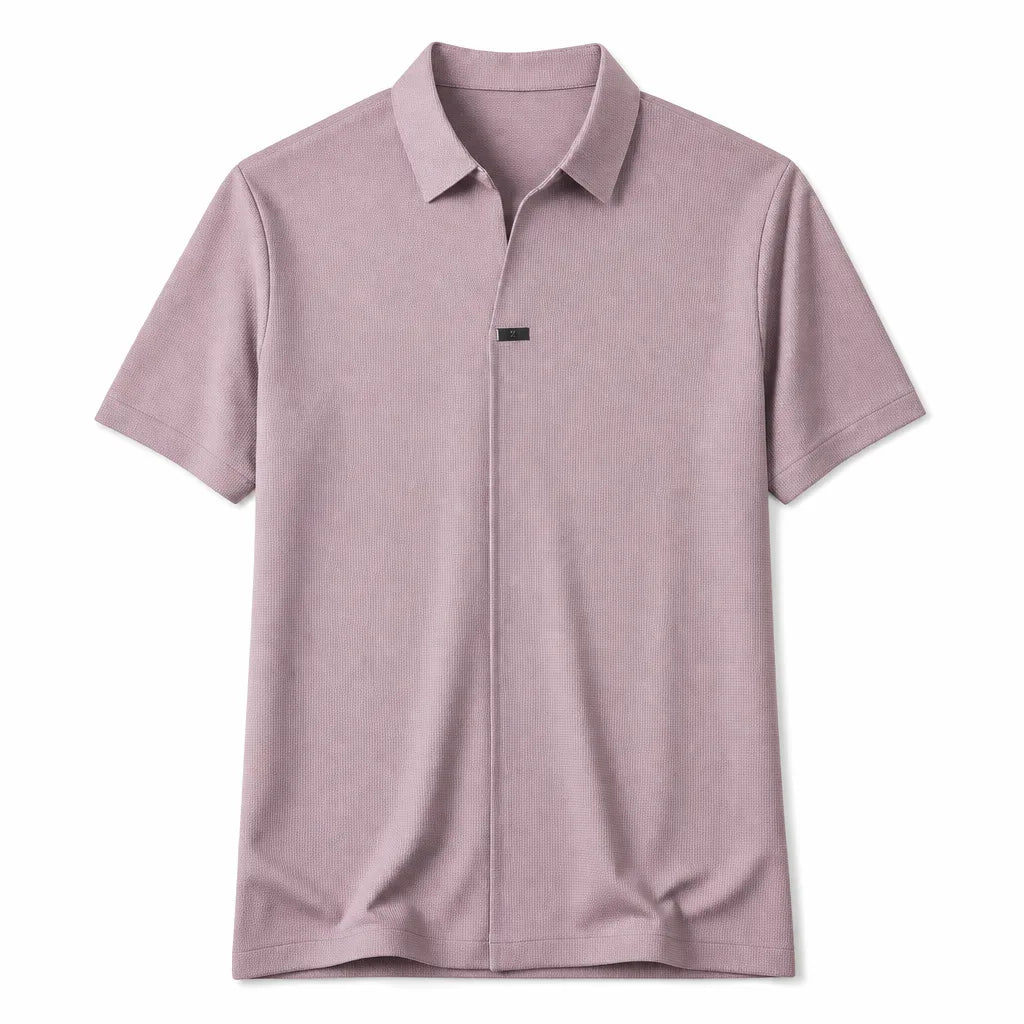 Sinclair Seamless Polo Shirt - Color:Pink;Size:S