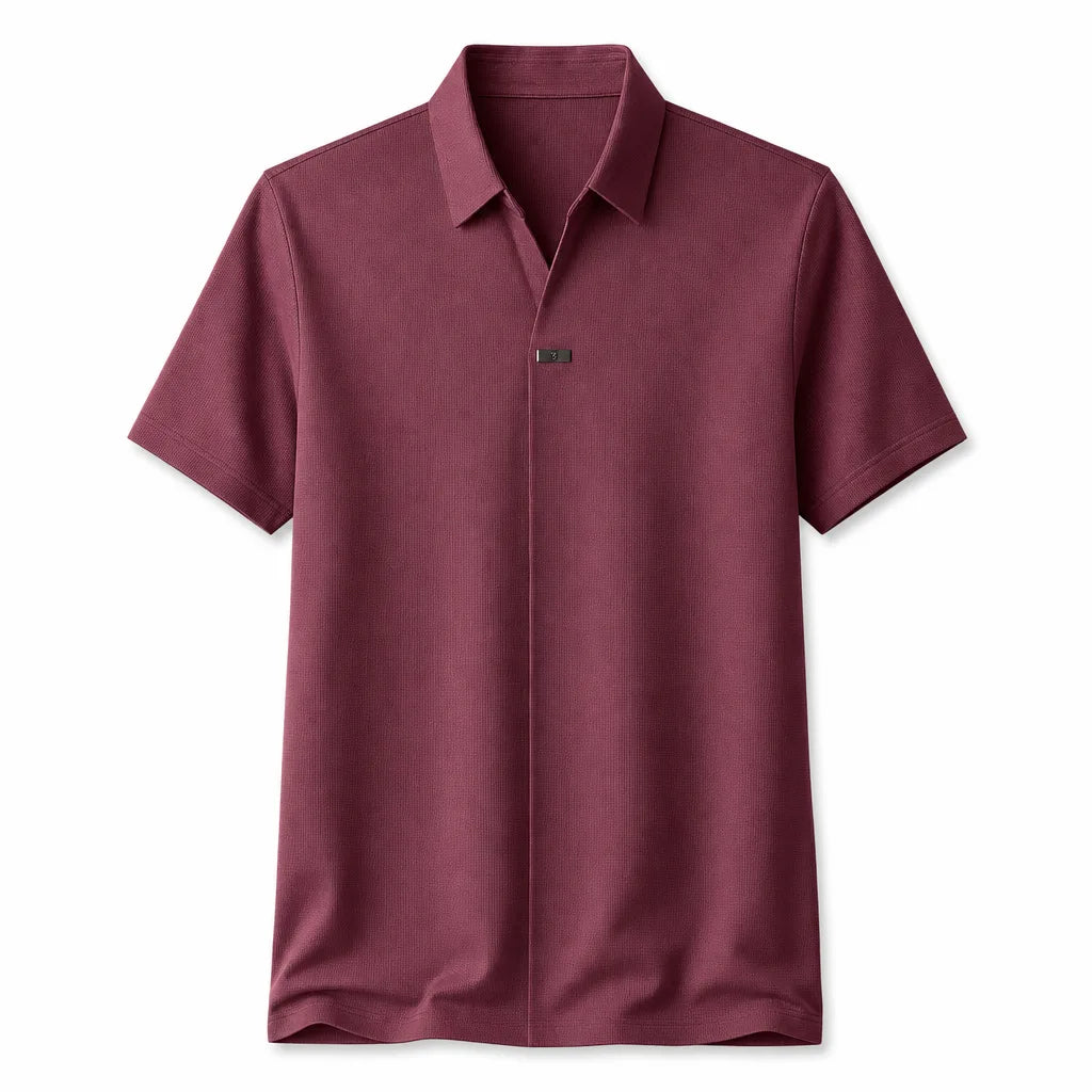 Sinclair Seamless Polo Shirt - Color:Red;Size:S