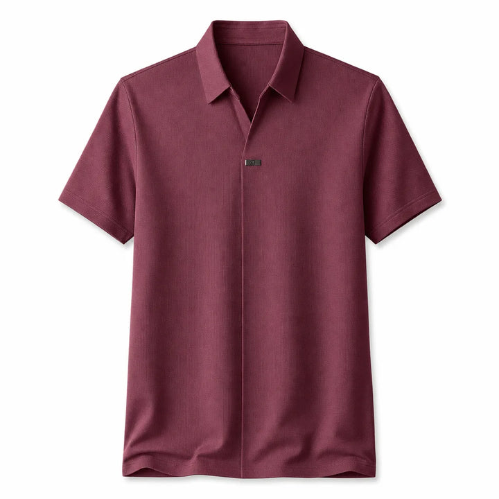 Sinclair Seamless Polo Shirt - Color:Red;Size:S