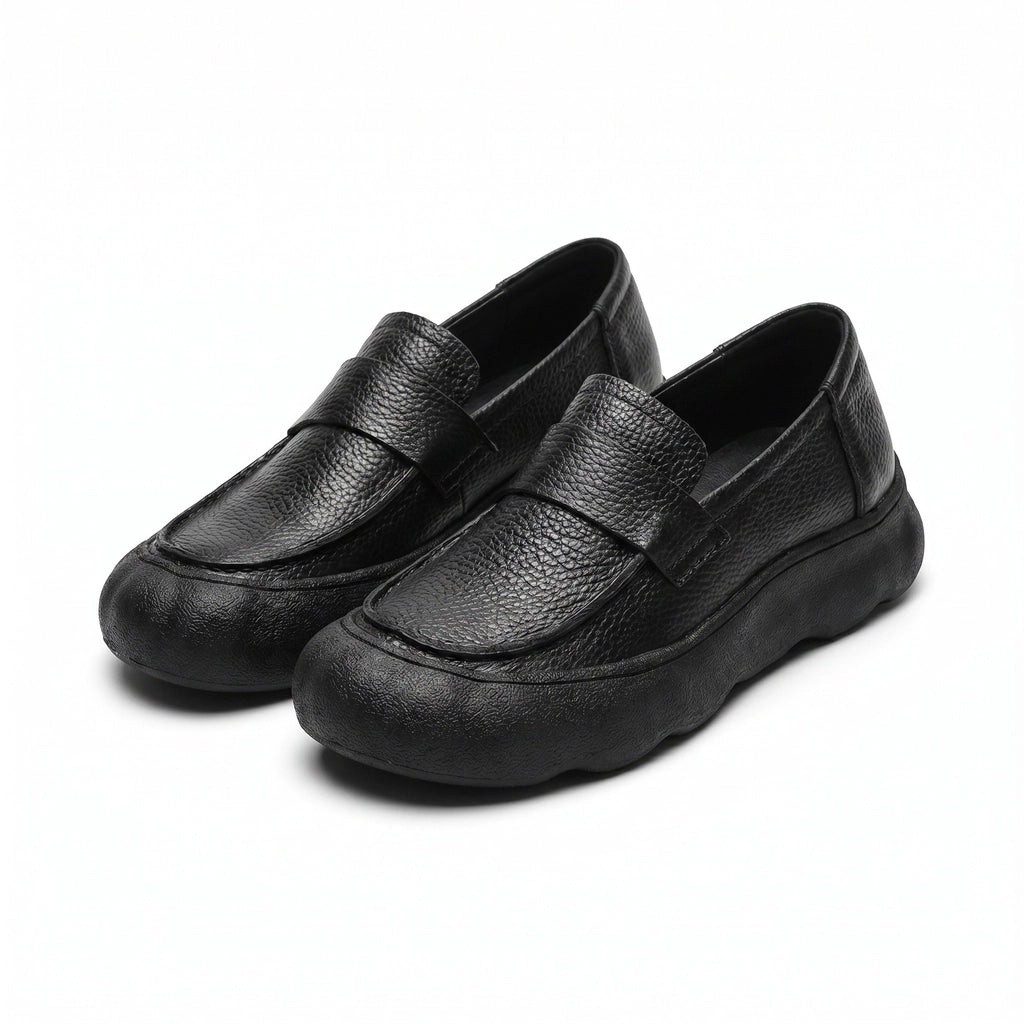 Sofia Platform Loafers - Color:Black;Size:35
