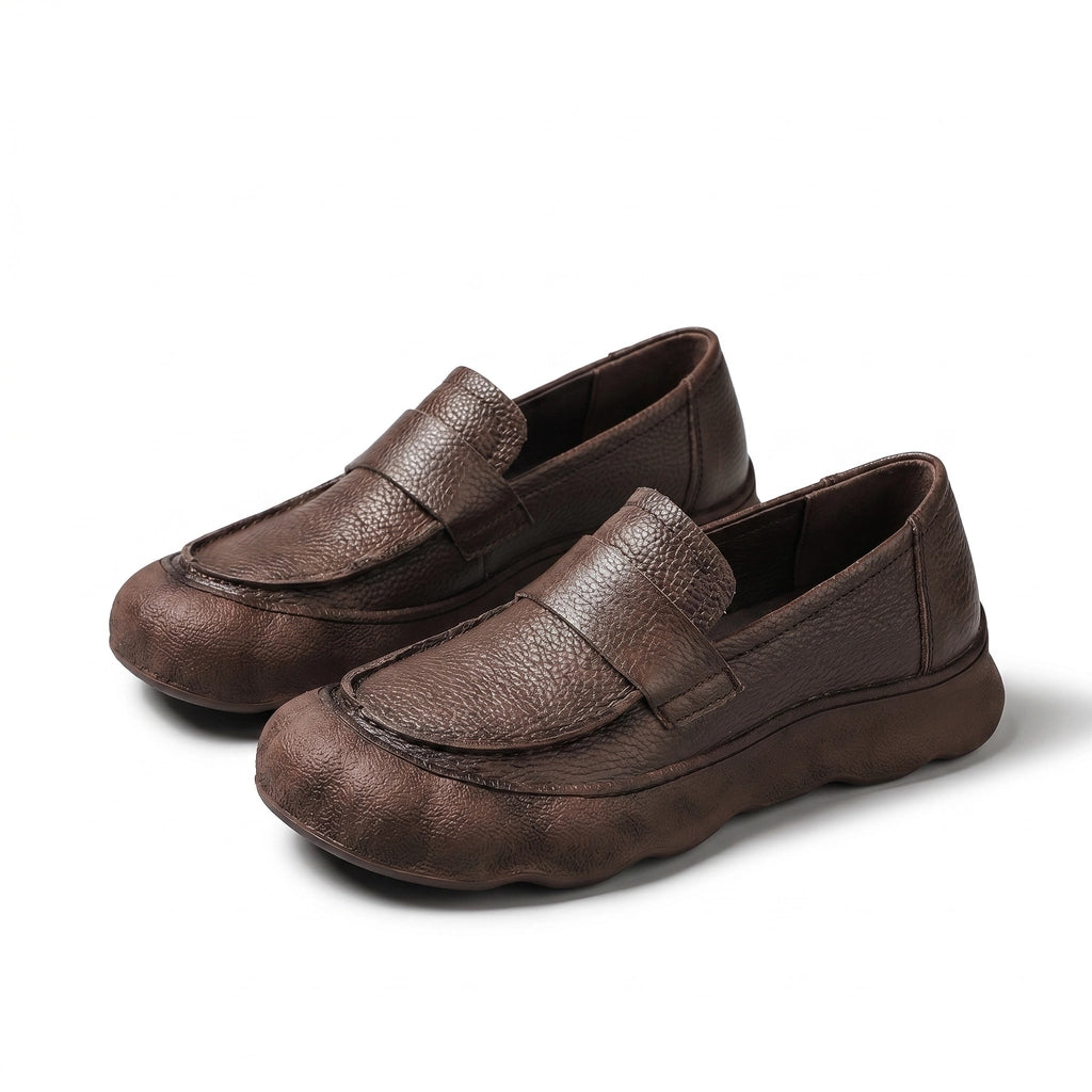 Sofia Platform Loafers - Color:Brown;Size:35