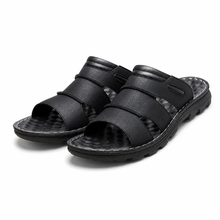 Stein Open Toe Sandals - Color:Black;Size:38