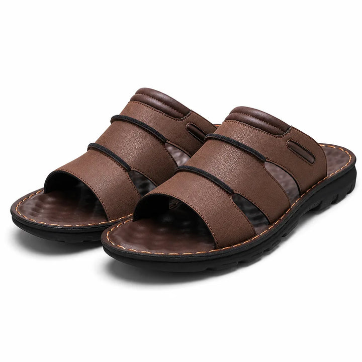Stein Open Toe Sandals - Color:Brown;Size:38
