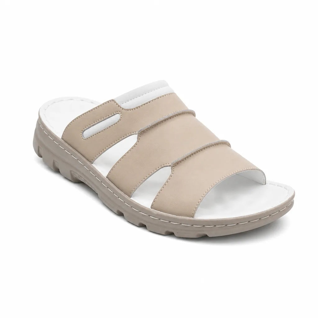 Men's White Stein Open Toe Sandals